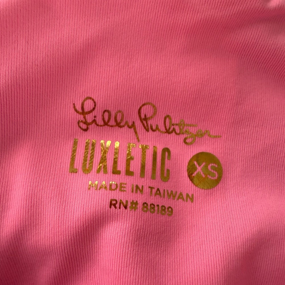 Lily Pulitzer Floral and Pink Leggings - Picture 4 of 4